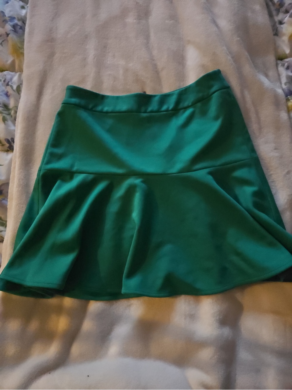 Forenza Emerald Green High-Waist Circle Skater Skirt - Picture 5 of 5